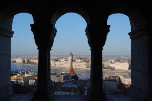 View from the Fisherman's Bastion to Pest