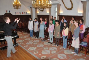Singing lesson at International Kodaly Institute